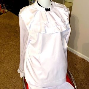 Clergy Woman with collar Blouse and Skirt never worn size of a 2X fits like a 1X